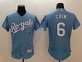 Kansas City Royals #6 Cain Light Blue 2016 Flexbase Collection Stitched Baseball Jersey,baseball caps,new era cap wholesale,wholesale hats